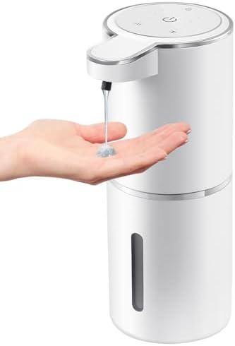 Gotofine Automatic Liquid Soap Dispenser,4-Level Adjustable, Wall Mount, USB Rechargeable,12.8oz/ 380ml,Touchless Hand & Dish Soap Dispenser for Bathroom, Kitchen, Hotel, Restaurant
