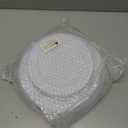FLOWERCAT 60PCS White Plastic Plates - Heavy Duty White Disposable Plates for Birthday Party/Wedding -serve for 30 guests Include 30PCS 10.25" Dinner Plates & 30PCS 7.5" Dessert Plates for Party