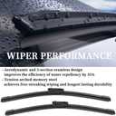 OEM Windshield Wiper Blade Set Replacement For BMW X3 2018-2022,BMW X4 2019-2022 High Performance Original Equipment Replacement 26"/20"