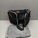 Petskd Top and Side Expandable Pet Carrier 17x11x9.5 Inches Alaska Airline Approved, Soft-Sided Carrier for Small Cats and Dogs with Locking Safety Zippers and Anti-Scratch Mesh(Black)