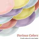 Healvian Daisy Disposable Paper Plates 7 Inch 40 Pack Flower Shaped Plates for Birthday Party Picnic Baby Shower and Family Gatherings