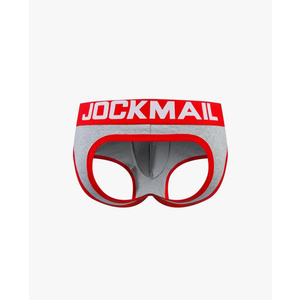 JOCKMAIL Mens Jockstrap Cotton Briefs Breathable Athletic Underwear for Athletic Supporter, M 