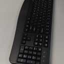 EDJO Wireless Keyboard, 2.4G Ergonomic Full Size Wireless Computer Keyboard with Wrist Rest for Windows, Mac OS Desktop/Laptop/PC Black