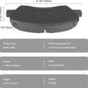 D1543 Front Brake Pads Fit For Hyundai Elantra 2011-2012 GLS/Limited,Elantra/Elantra GT 2013-2016,Veloster 2012,Veloster 2014-2015 RE:FLEX,For Kia Forte 2014-2016,Forte5 2015-2016 EX 2016 LX