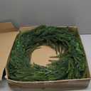30" Norfolk Pine Wreaths for Front Door,Christmas Cedar Wreath Greenery aound Year, DIY Large Artificial Greenery Christmas Outdoor Wreath for Porch,Window,Farmhouse,Home,Holiday,Hanging Decor
