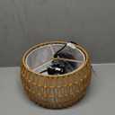 LHJIHFU 13" Rattan Lamp Shade, Bohemian Handmade Woven Lamp Shade for Kitchen Island Dining Room Living Room Farmhouse Rattan Hanging Lamp Shade 1 Piece 