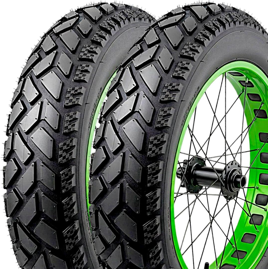 16x4 Fat Tire  Heavy-Duty All-Terrain E-Bike & Fat Bike Tire | Thick Non-Foldable Wire Bead, Durable Innova Power Grip, Smooth Ride & Strong Traction
