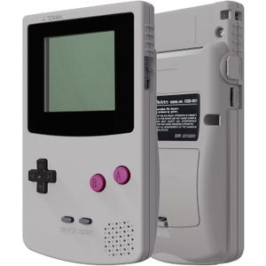 IPS Ready Upgraded eXtremeRate Classic Gray Replacement Shell Full Housing Cover & Black Screen Lens for Gameboy Color  Fit for OSD IPS & Regular IPS & Standard LCD Console & IPS Screen Without