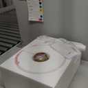 Modern Pendant Light Fixture, HWH White and Gold Kitchen Island Lights 11 Inch, 1-Light Hanging Lighting for Dinning Room Schoolhouse, Frosted Striped Glass Shade, 5HZG98MIL BG