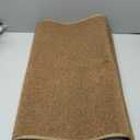 AREDO Runner Rug with Non Slip Rubber Backing, Washable Soft Floor Carpet for Kitchen, Hallway, Entryway Indoor, Bedroom, Laundry, Low Pile Area Rugs, Solid color with Pointillism style, 2 ft Brown