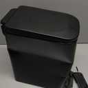 Cesun Small Bathroom Trash Can with Lid Soft Close, Step Pedal, 6 Liter / 1.6 Gallon Stainless Steel Garbage Can with Removable Inner Bucket, Anti-Fingerprint Finish (Matt Black)