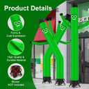 Sky Waving Inflatable Tube Man Only,20 ft Wacky Tube Guy,Replacement Blow Up Tube Men for Opening Activities,Inflatable Outdoor Holiday Yard Decorations Green (No Blower)
