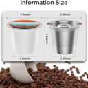 Noalto Reusable K Cups for Keurig,Stainless Steel Refillable Coffee Pods - Metal K Cup Reusable Coffee Filter for K-Classic K-Elite K-Express K-Mini Keurig 1.0 & 2.0, BPA Free (2 pack)