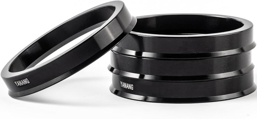60.1 to 72.6 Black Hub Centric Rings (Pack of 4) Aluminium Alloy Wheel Center Rings Hubrings 72.6 to 60.1 ID=60.1mm OD=72.6mm