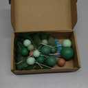 38pcs Jungle Safari Animal Cake Topper with Palm Leaves and Brown Green Khaki Decorative Balls for Jungle Safari Wild Themed Birthday Cake Decoration