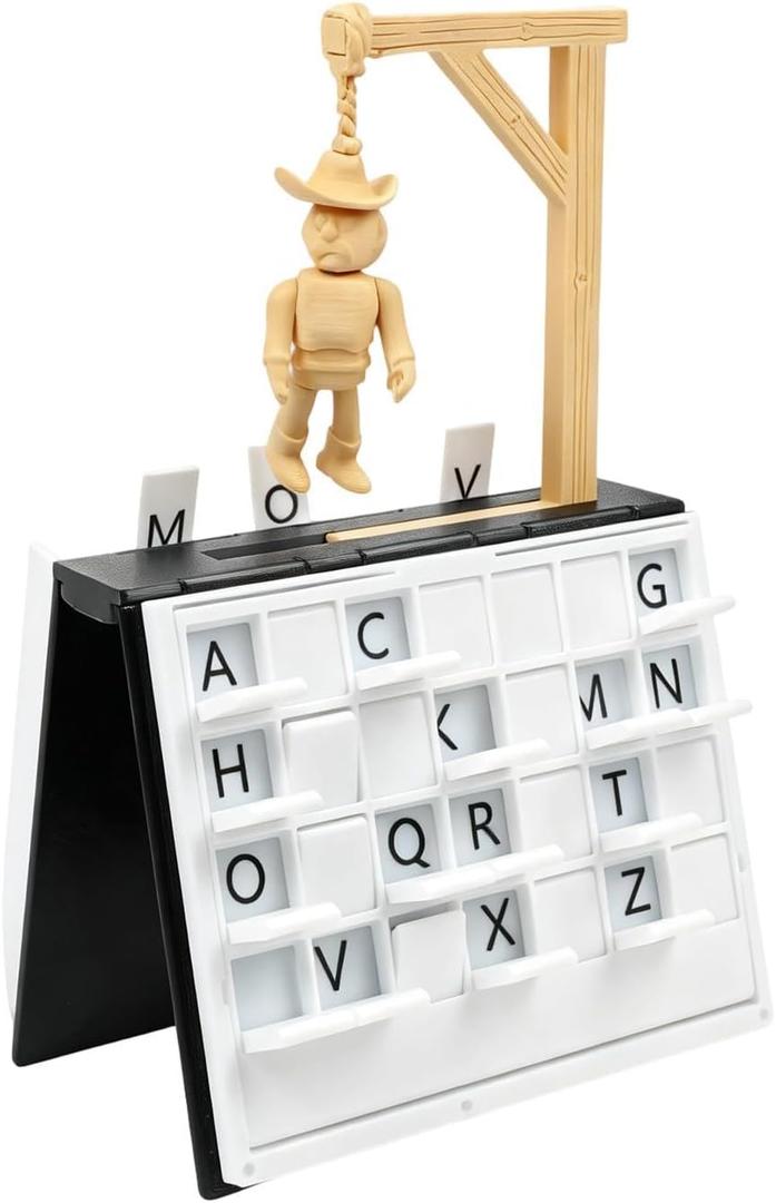 warmow PlayBook'd Hangman Game, Vocabulary Words Spelling Challenge Table Game, Playbook Board Game, 3D Printed Hangman Game, Book Board Games, Decorative Bookshelf Strategy Game