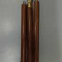 Ajuny Wooden Walking Stick for Men Women Seniors Lightweight Detachable Handmade Cane with Decorative Brass Handle Unique Gift for Adults (Brown)