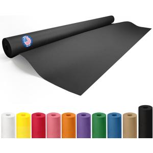 Black Paper Roll 48" x 1200" (100 feet) - USA-Made Kraft Paper 50lb Thickness for Packing, Wrapping, Moving, Shipping & Crafts/Arts - 100% Recyclable Natural Craft Material Roll by IDL Packaging
