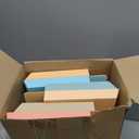 Fuutreo 6 Pcs Magnetic Wall File Organizer Magnetic Wall File Holder Refrigerator Magazine Holder for Mail Letters Paper(Light Vintage,8.3 x 13.8 Inch,Horizontal)