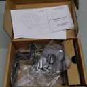 Amazon Basics Victorian Easy Installation Passage Door Lever, Matte Black, 1-Pack