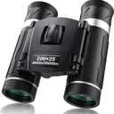 200x25 Compact Binoculars for Adults and Kids, High Powered Mini Pocket Binoculars, Waterproof Small Binoculars for Bird Watching, Hunting, Concert, Theater, Opera, Traveling, Sightseeing