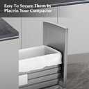 60-pack W10165294RB Trash Compactor Bags - leak-proof trash compactor bags for kitchen 60-ct 15 inches - Fits 15-inch Rectangular Drawer Compactors