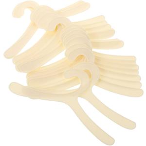 30pcs Plastic Pet Clothes Hanger Small Coat Hangers for Puppy and Dog Garments for Closet Organization and Wardrobe Storage