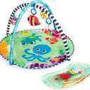 Baby Einstein Sea Floor Explorers 2-in-1 Water Mat, Portable Tummy Time, Activity Play Gym, Sensory Toys, Ages Newborn and Up, Medium