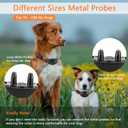 Dog Training Collar, IPX7 Waterproof Dog Shock Collar with Remote Control Range 1300ft, 3 Training Modes, Beep, Shock, Vibration, Rechargeable Shock Collar for Large Medium Small Dogs