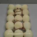 Liliful 15 Pcs Velvet Christmas Balls Bulk Flocked Christmas Tree Ball Ornaments Plastic Xmas Decorative Hanging Ornaments(Creamy White,3.15 Inch)