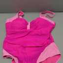 Tempt Me Women Plus Size One Piece Swimsuits - Tummy Control Bathing Suits 2025 Color Block Swimwear (16W)