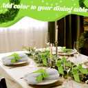 Maxdot 12 Pcs Bow Napkin Rings Valentine's Day Velvet Bow Tie Napkin Holder 4 x 4.9 Inch Serviette Buckles for Valentine's Day Weddings Birthday Party Dinner Table Decor (Green)