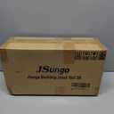 JSungo Backdrop Stand, Adjustable 10x7.5 FT Background Stand Backdrop for Parties, Photo Video Studio, Portable Photography Backdrop Stand with Carrying Bag, 6 Backdrop Clamps, and 2 Stand Bags (Black)