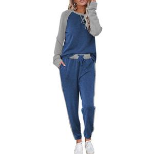 Ekouaer Women's Pajama Set Long Sleeve PJs 2 Piece Lounge Set Pullover Sleepwear Sweatshirt and Long Pants With Pockets (XXL)