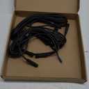 PATIKIL 9.84Ft 4 Pin Extension Cable Wire, 2 Set 22AWG Waterproof IP67 Extension Cord with 7.87" Male Female Connector kit for Boat Car Truck Indoor/Outdoor Solar LED Strip Light, Black