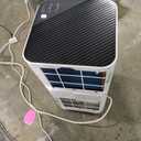 SereneLife Portable Conditioner, 8000 BTU 3-in-1 Compact Standing Air Conditioner for Rooms Up to 300 Sq. Ft., Energy Efficient Floor AC Unit with Remote Control, Universal Casters, Window Mount Kit (White)