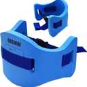 EVA Swimming Floatation Exercise Belt, Adjustable Swim Training Equipment Belt Outdoor Swim Training Tools for Adult and Kids (1PC Size L - Blue)