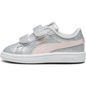 Puma Unisex-Child Smash Hook and Loop, Glacial Gray-frosty Pink, 9C