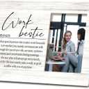 SRADMO Work Bestie Definition Picture Frame,Coworker Gifts 108 inch Wooden Tabletop Photo Frame,Funny Gifts for Work Best Friends Best Coworkers Colleagues