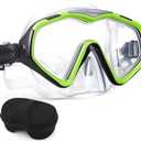 Professional Snorkel Diving Mask, Ultra Clear Lens with Wide View Tempered Glass Snorkeling Mask Gear,Anti Leakage Scuba Mask, Silicone Swimming Goggles Mask for Adults