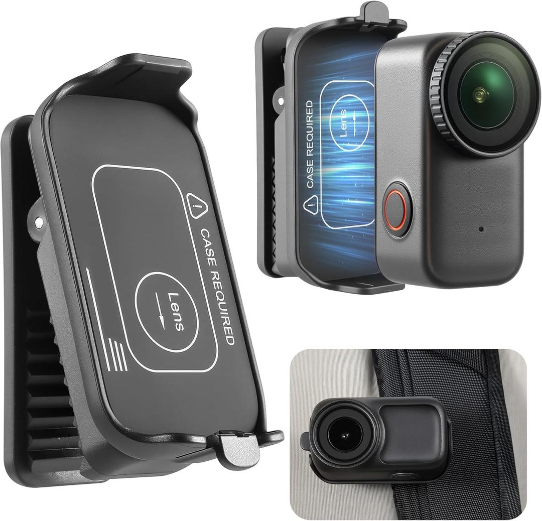 Osmo Nano Backpack Clip Mount for DJI Osmo Nano/Xtra Atto Accessories Magnetic Quick Release 360 Adjustable Holder Strong Grip for Vlogging Travel Shooting