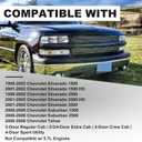 Headlights Assembly Compatible with 1999 2000 2001 2002 Chevy Silverado, 2000 2001 2002 2003 2004 2005 2006 Chevy Suburban Tahoe Chrome Housing Clear Lens Headlamp with Bumper Lights 4Pcs