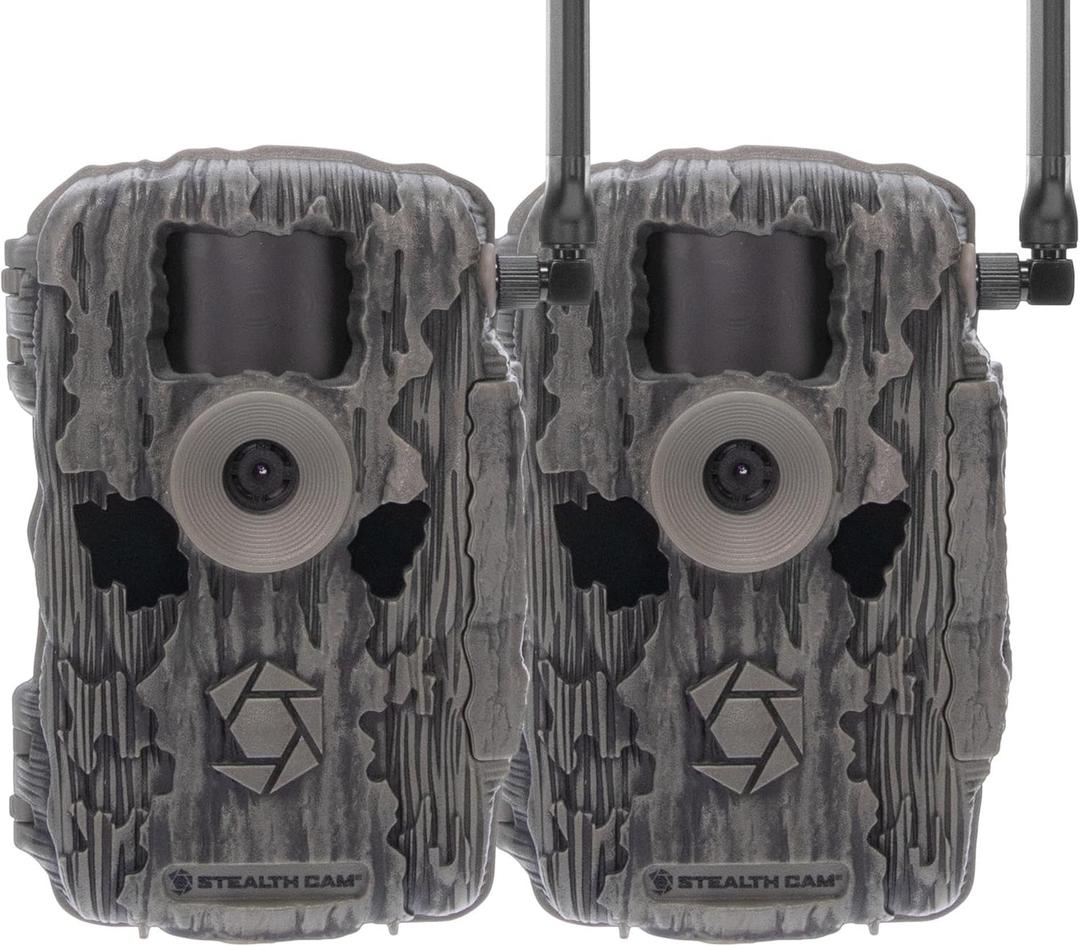 Stealth CAM Fusion X-Pro 2 Pack Dual Sim 36 MP Photo & 720P HD Video 0.4 Sec Trigger Speed Wireless Hunting Trail Camera 