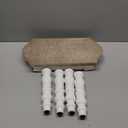 dwellington Wooden Bathroom Farmhouse Step Stool, Wood Foot Stool for Adults Kids, Bedside Step Plant Stand for Kitchen