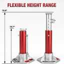 JACK BOSS 3 Ton (6000 lbs) Aluminum Lightweight Jack Stands with Locking Support Pins for Cars,SUVs, and Light Duty Trucks,1 Pair