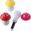 dohobby 30Pcs Mushroom Ballpoint Pen, Cute Cartoon Retractable Ball Pen, Smooth Writing For Journaling Bule Ink