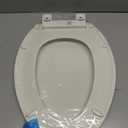 KOHLER 20110-96 Brevia, Slow Close Toilet Seat, Elongated Toilet Seat, Grip-Tight Bumpers Quick-Attach Hardware, Biscuit