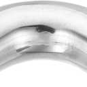 PATIKIL 90 Degree Mandrel Bend Elbow, 1 1/4 Inch OD Steel Exhaust Elbow Exhaust Piping Connector 304 Stainless for Exhaust Pipe Modified Stair Handrail HVAC