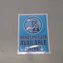 Store Safety Signs,"Hand Sanitizer Available Here" (9 x 12 in, 6 Pack)
