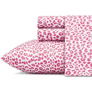 Betsey Johnson - Queen Bed Sheets, Soft & Lightweight Bedding, Fade & Wrinkle Resistant (Leopard, Queen)